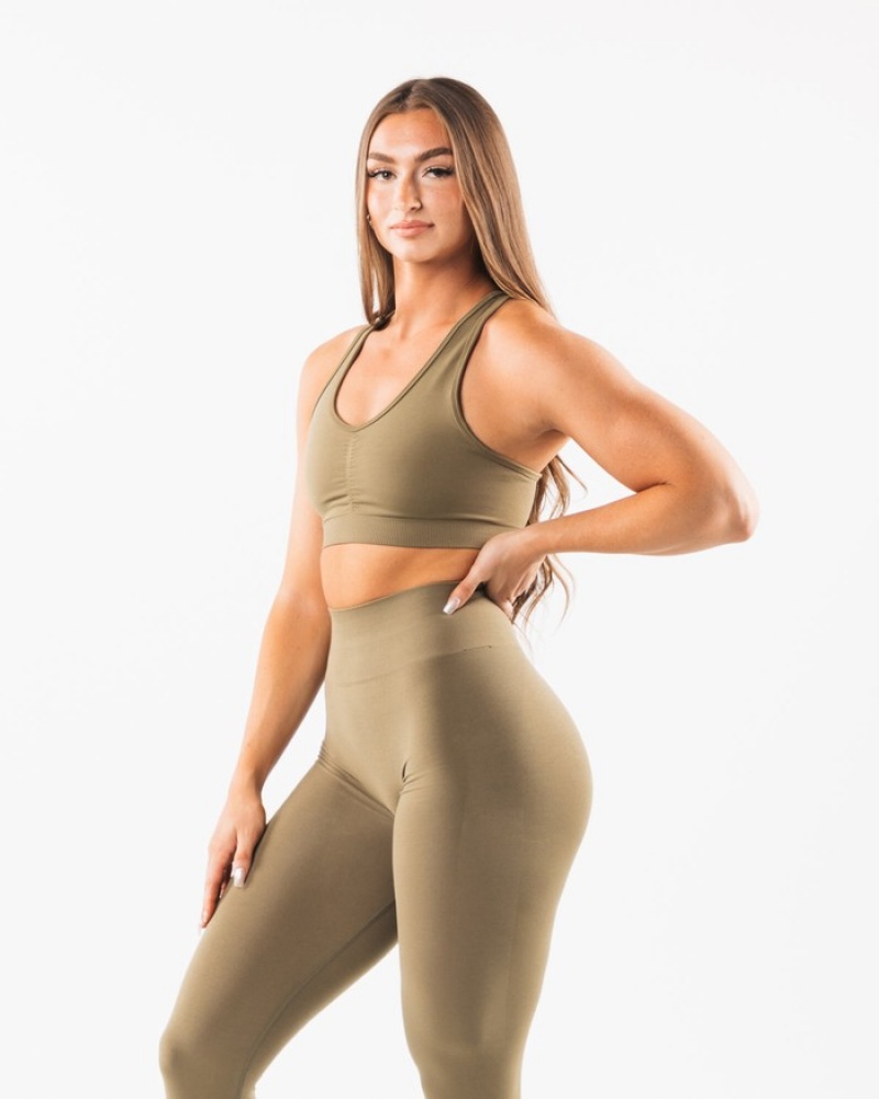 Alphalete Amplify Donna Reggiseni Grigie | 48PHLYOWG