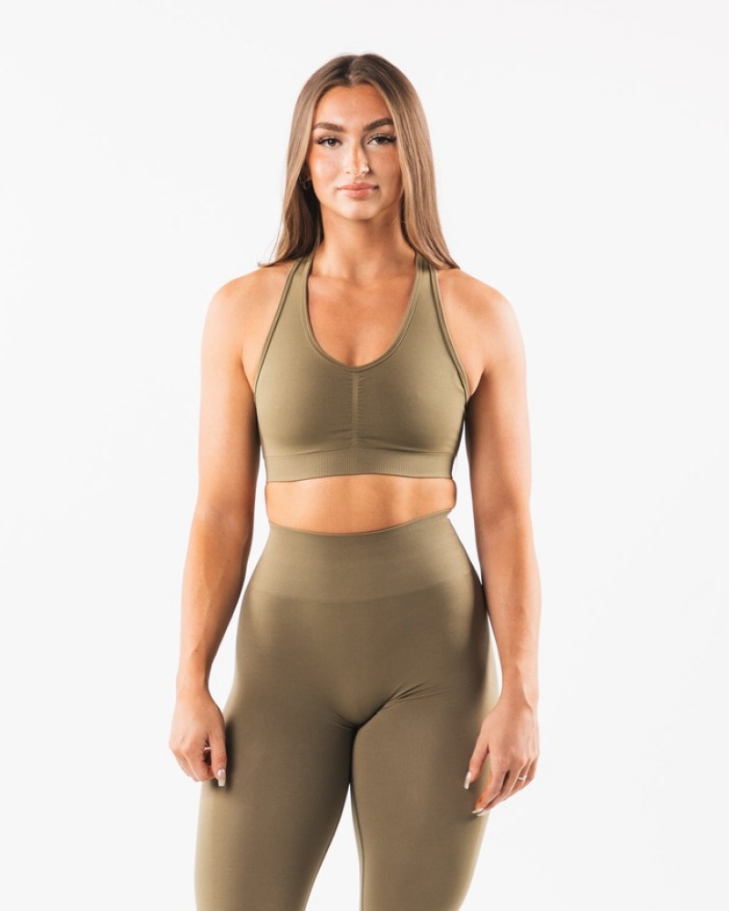 Alphalete Amplify Donna Reggiseni Grigie | 48PHLYOWG