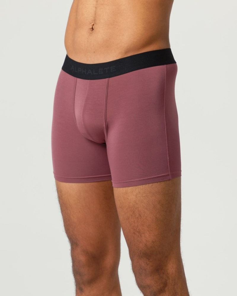 Alphalete Classiche Boxer 3pk Uomo Biancheria Intima Beige | 70LRCAQME