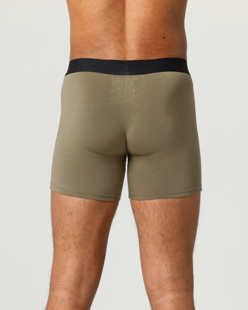 Alphalete Classiche Boxer 3pk Uomo Biancheria Intima Beige | 70LRCAQME