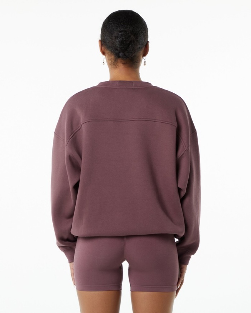 Alphalete Classiche Crew Donna Magliette Rosa | 02EBJNFOV
