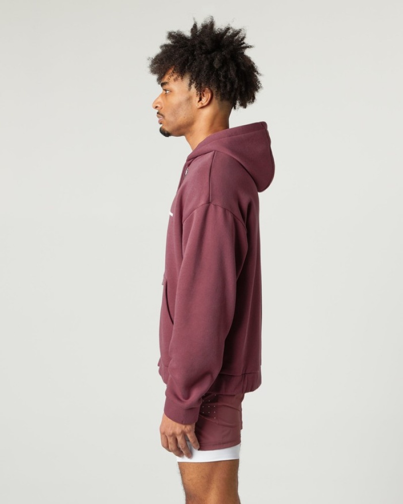 Alphalete Classiche Full-Zip Uomo Giacche Bordeaux | 25CZLMFBG