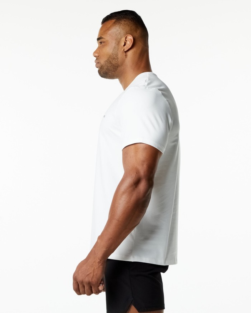 Alphalete Classiche Uomo Camicie Bianche | 91AFLZSUQ