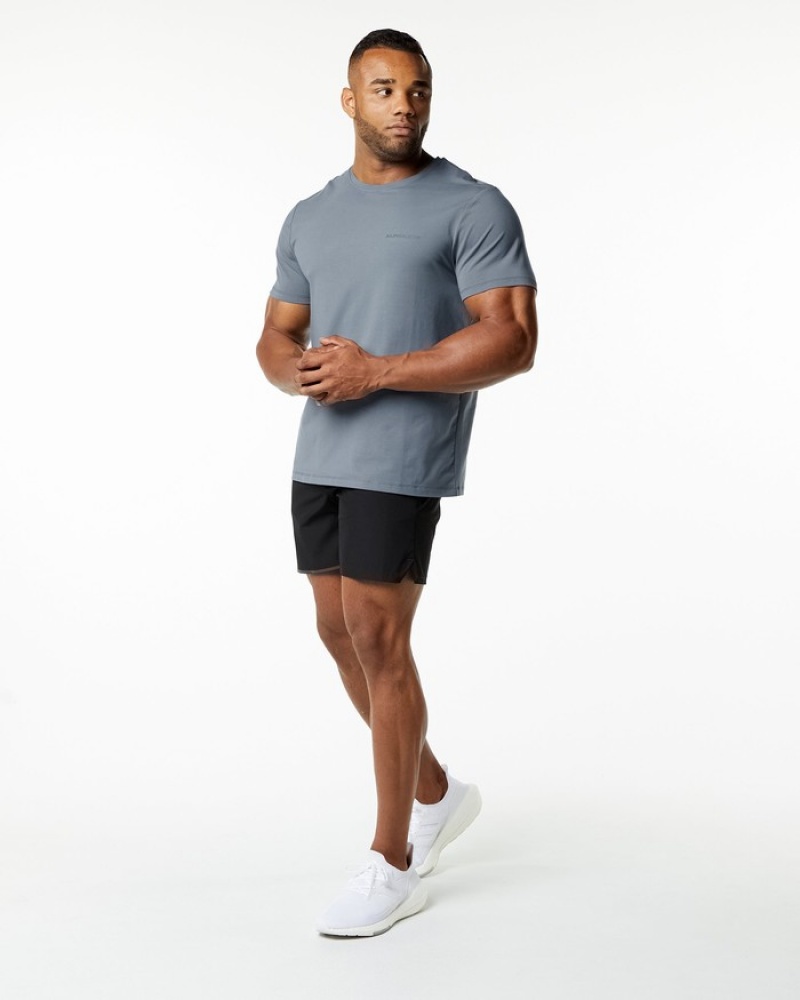 Alphalete Classiche Uomo Camicie Grigie Scuro | 18CQZESDN