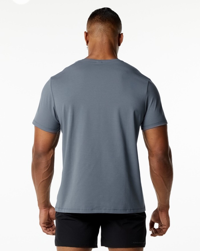 Alphalete Classiche Uomo Camicie Grigie Scuro | 18CQZESDN