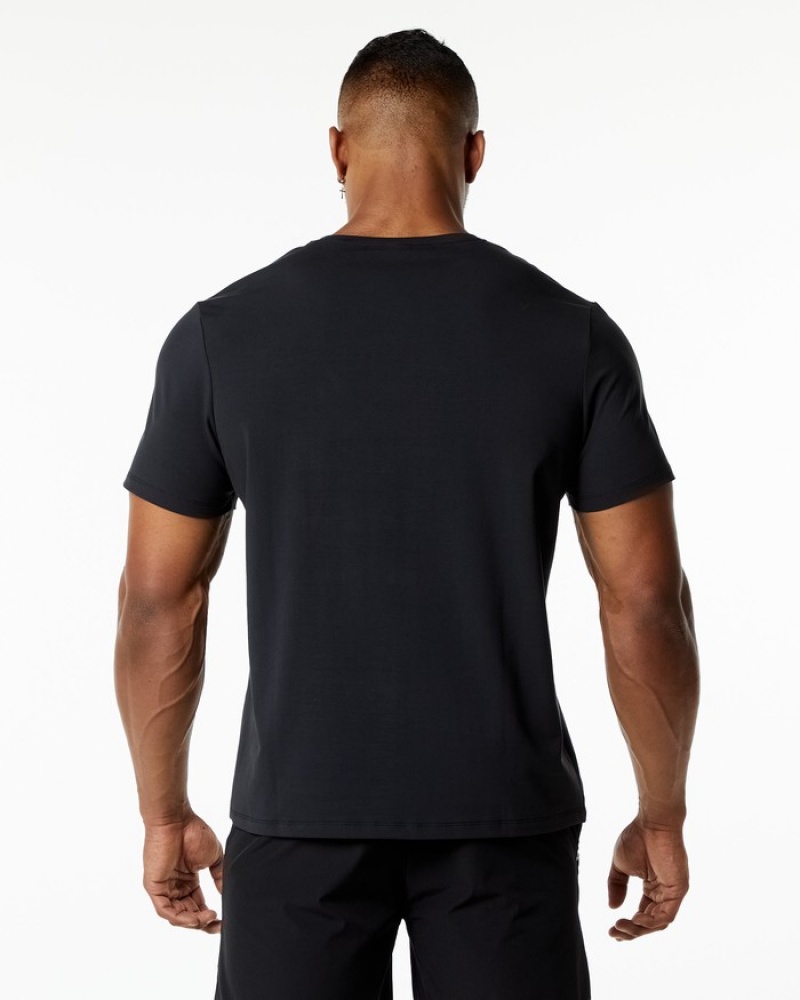 Alphalete Classiche Uomo Camicie Nere | 36JIMPDHU
