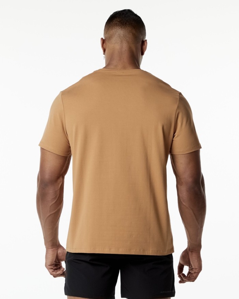 Alphalete Classiche Uomo Camicie Rosse | 61ZXLCAQN