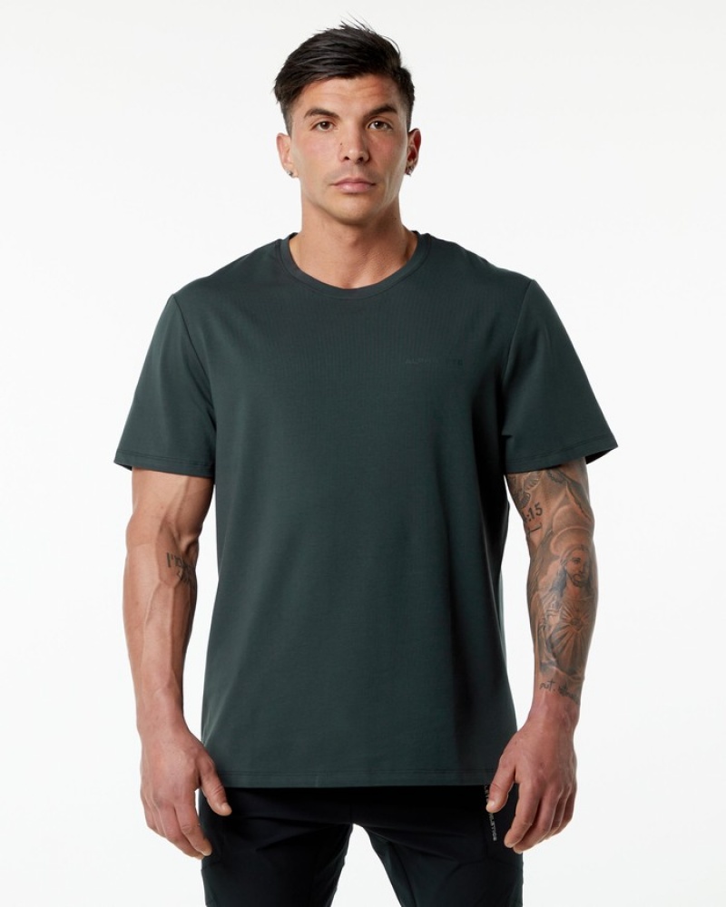 Alphalete Classiche Uomo Camicie Verdi | 06FXIQDHM
