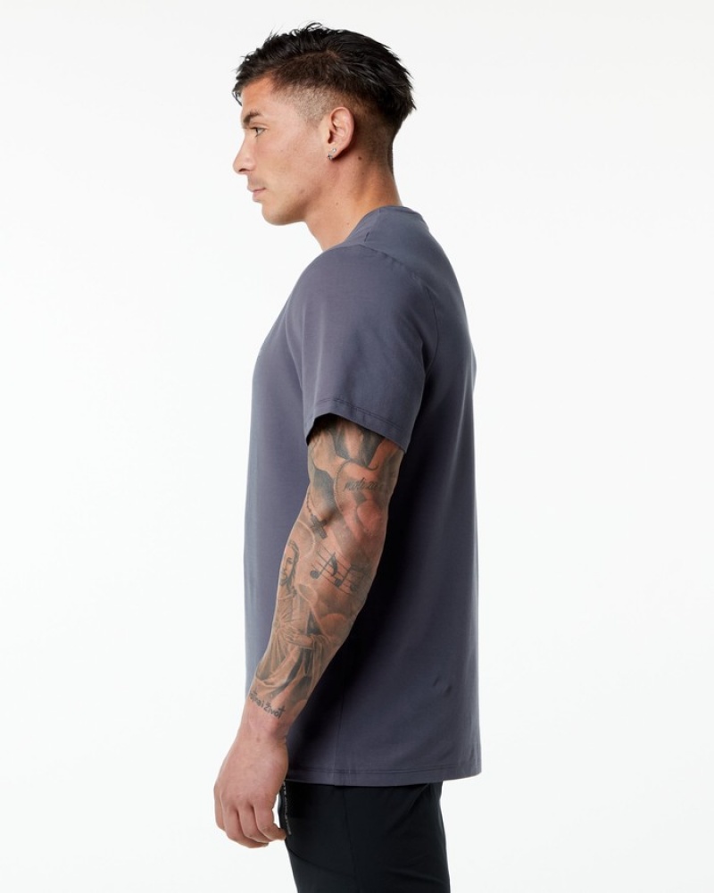 Alphalete Classiche Uomo Camicie Viola | 79LRCKSBW