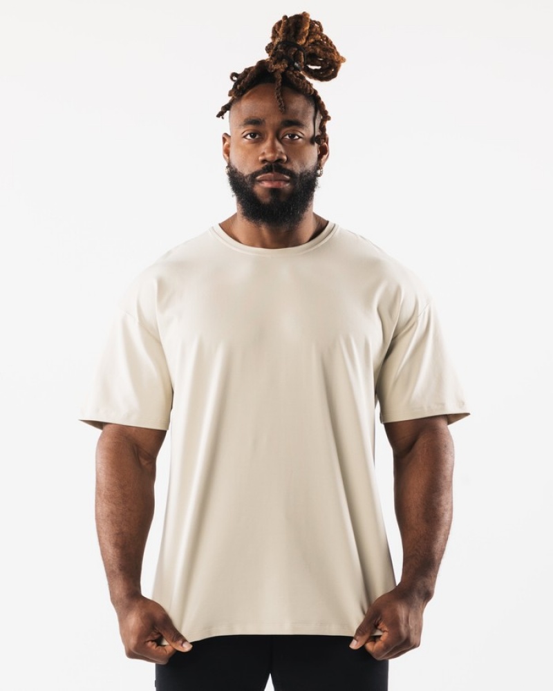 Alphalete Collegiate Uomo Camicie Bianche | 96CLSYEDT