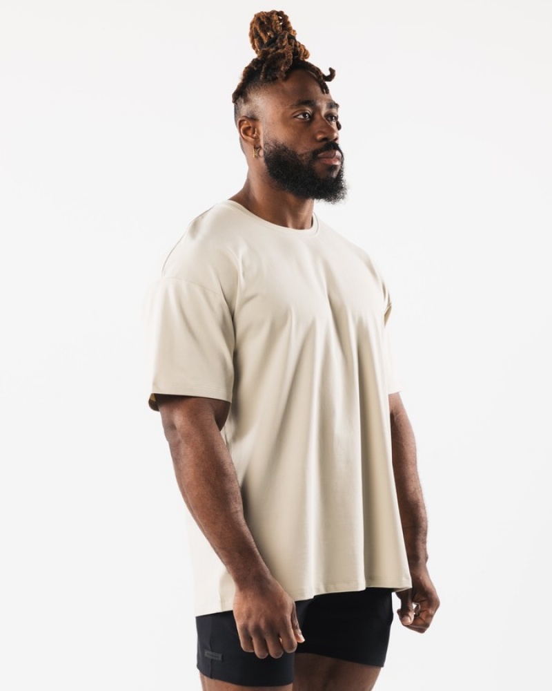 Alphalete Collegiate Uomo Camicie Bianche | 96CLSYEDT