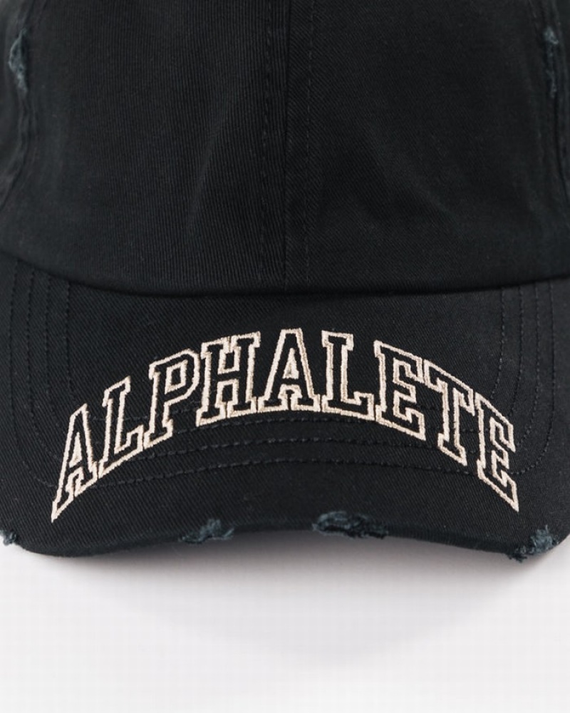 Alphalete Collegiate Vintage Uomo Cappellini Nere | 51TDYKQRG