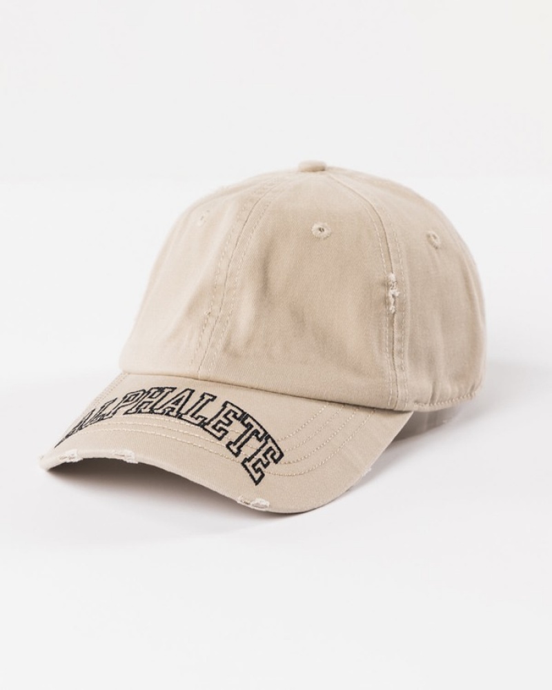 Alphalete Collegiate Vintage Uomo Cappellini Beige | 40OLGNQYM