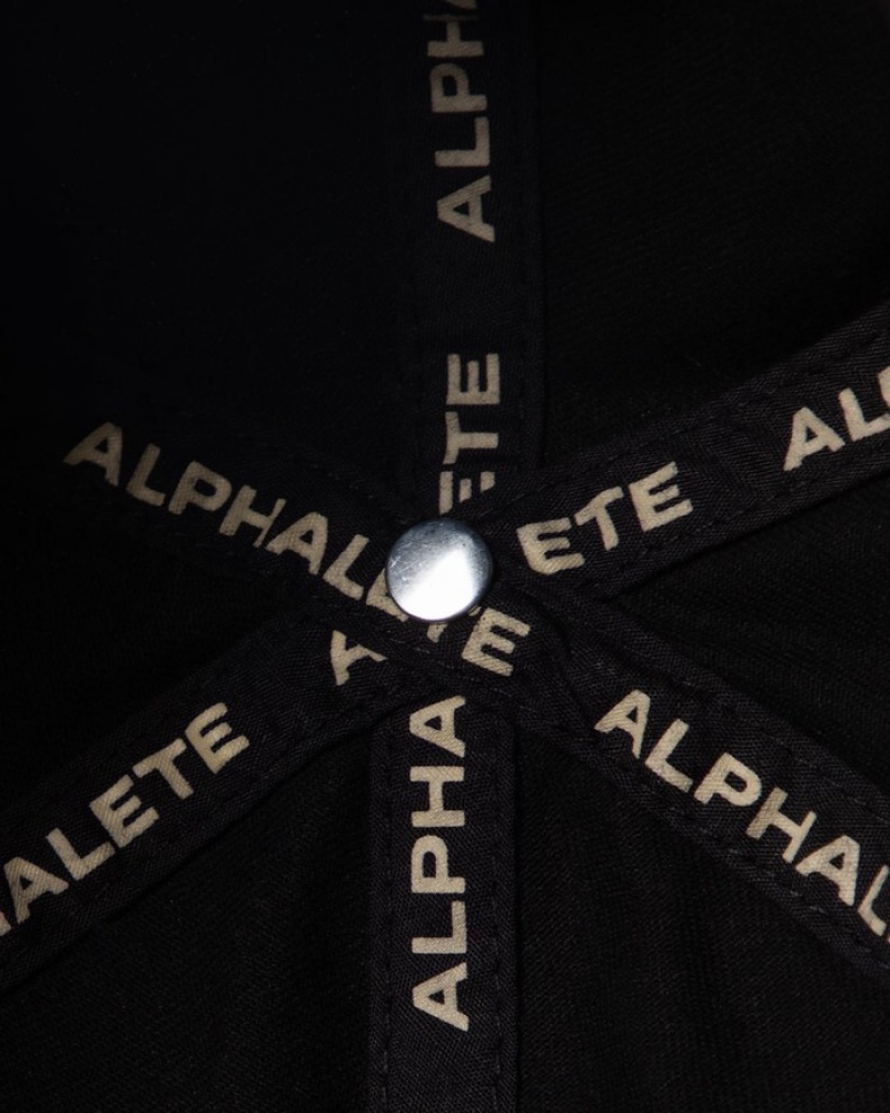 Alphalete Collegiate Vintage Uomo Cappellini Nere Gialle | 46MHSYJKR
