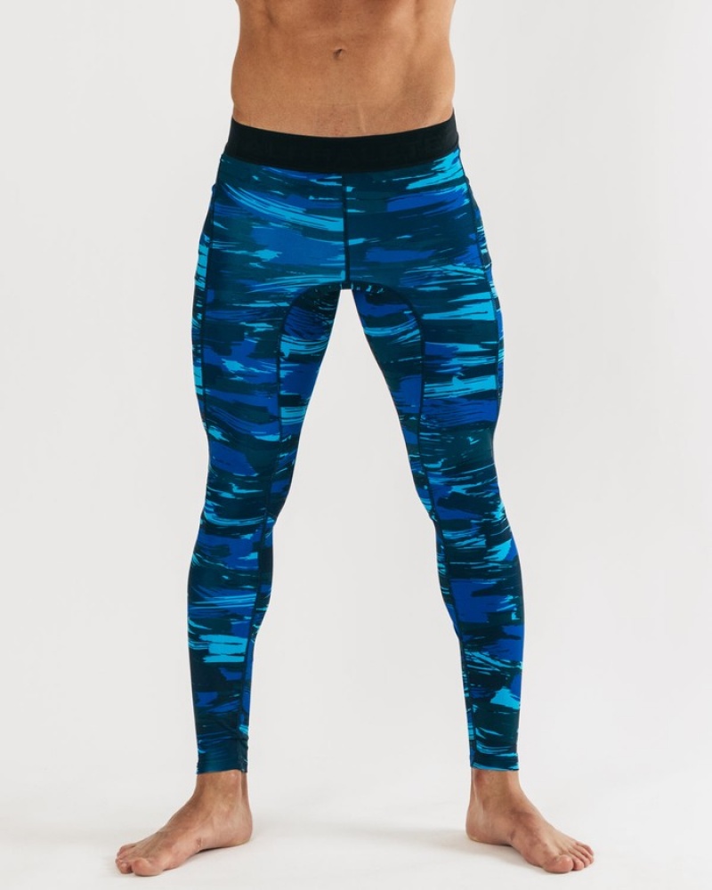 Alphalete Core Allenamento Uomo Biancheria Intima Blu Camouflage | 35HKRYBEA