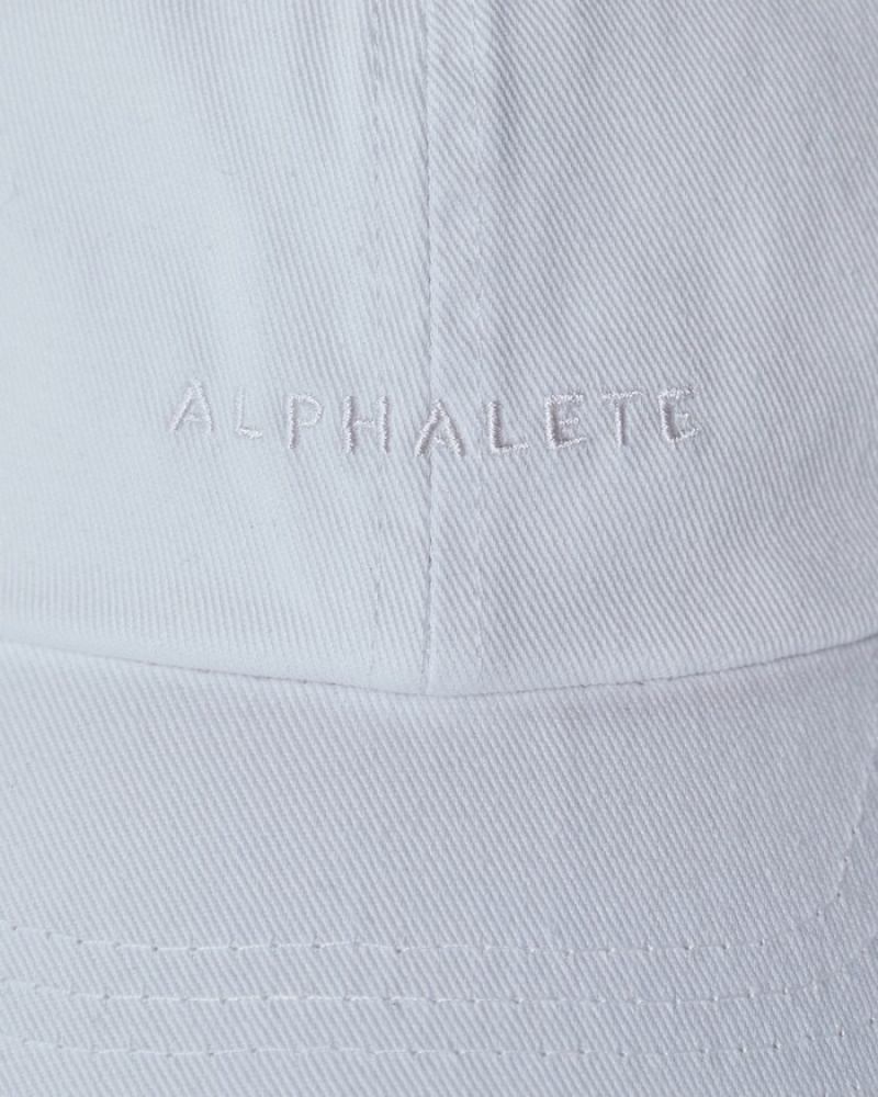 Alphalete Core Dad Uomo Cappelli Bianche | 96XSBUILW