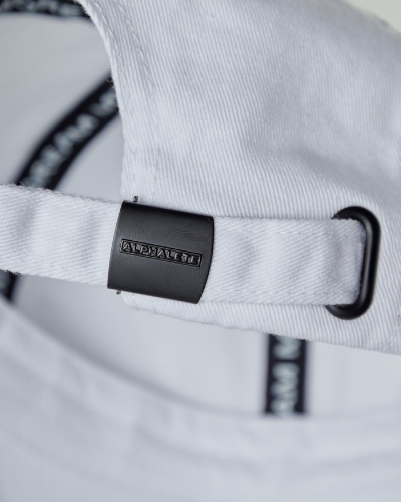 Alphalete Core Dad Uomo Cappelli Bianche | 96XSBUILW