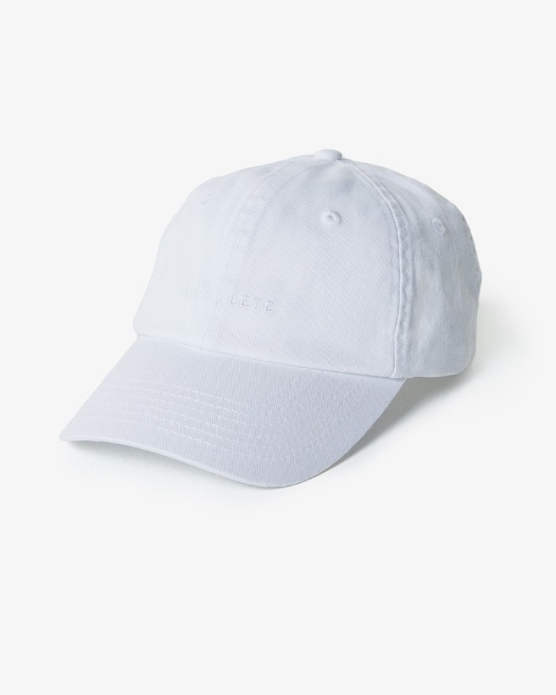 Alphalete Core Dad Uomo Cappelli Bianche | 96XSBUILW