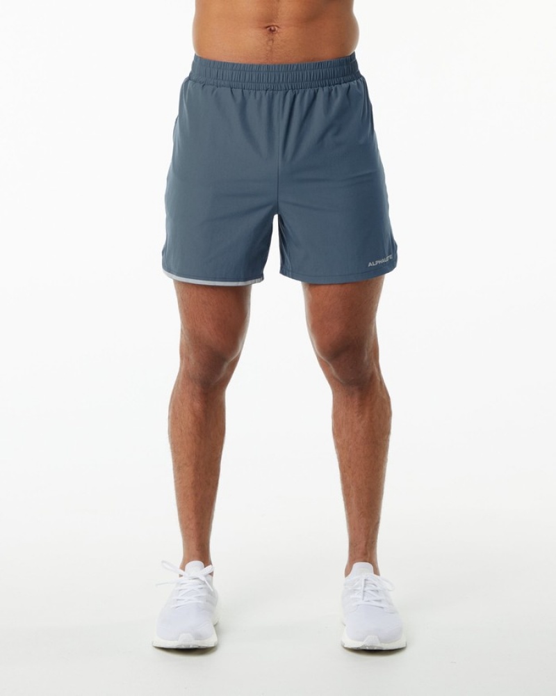 Alphalete Core Stride 5” Uomo Pantaloncini Blu | 26TSWBJNK