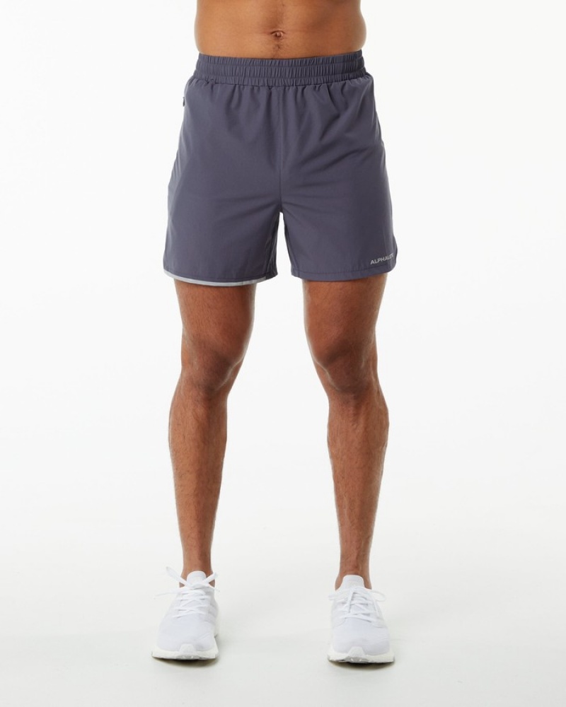 Alphalete Core Stride 5” Uomo Pantaloncini Viola | 56MESJZHB