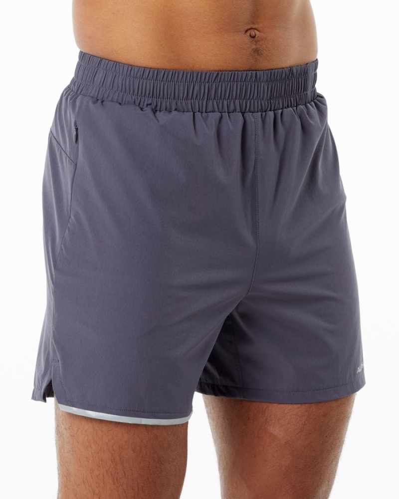 Alphalete Core Stride 5” Uomo Pantaloncini Viola | 56MESJZHB
