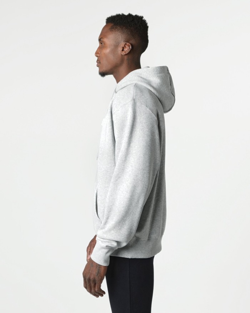 Alphalete Core Uomo Felpa Con Cappuccio Grigie | 53ALJWXGZ