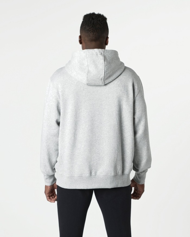 Alphalete Core Uomo Felpa Con Cappuccio Grigie | 53ALJWXGZ
