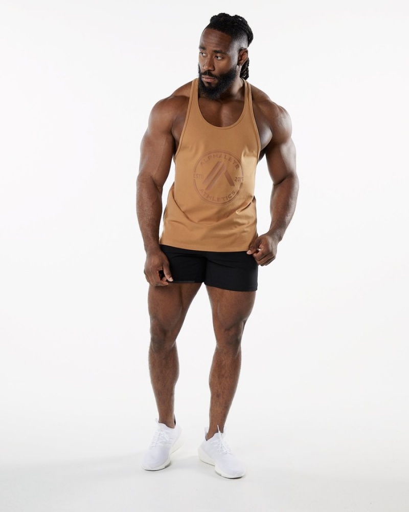 Alphalete Dynasty Stringer Uomo Canotta Rosse | 62MASVDUH