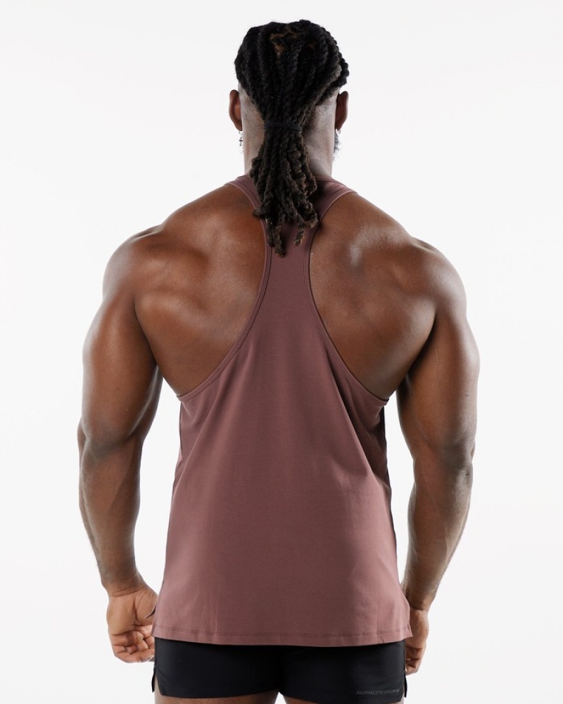 Alphalete Dynasty Stringer Uomo Canotta Bordeaux | 91PWTJDGX