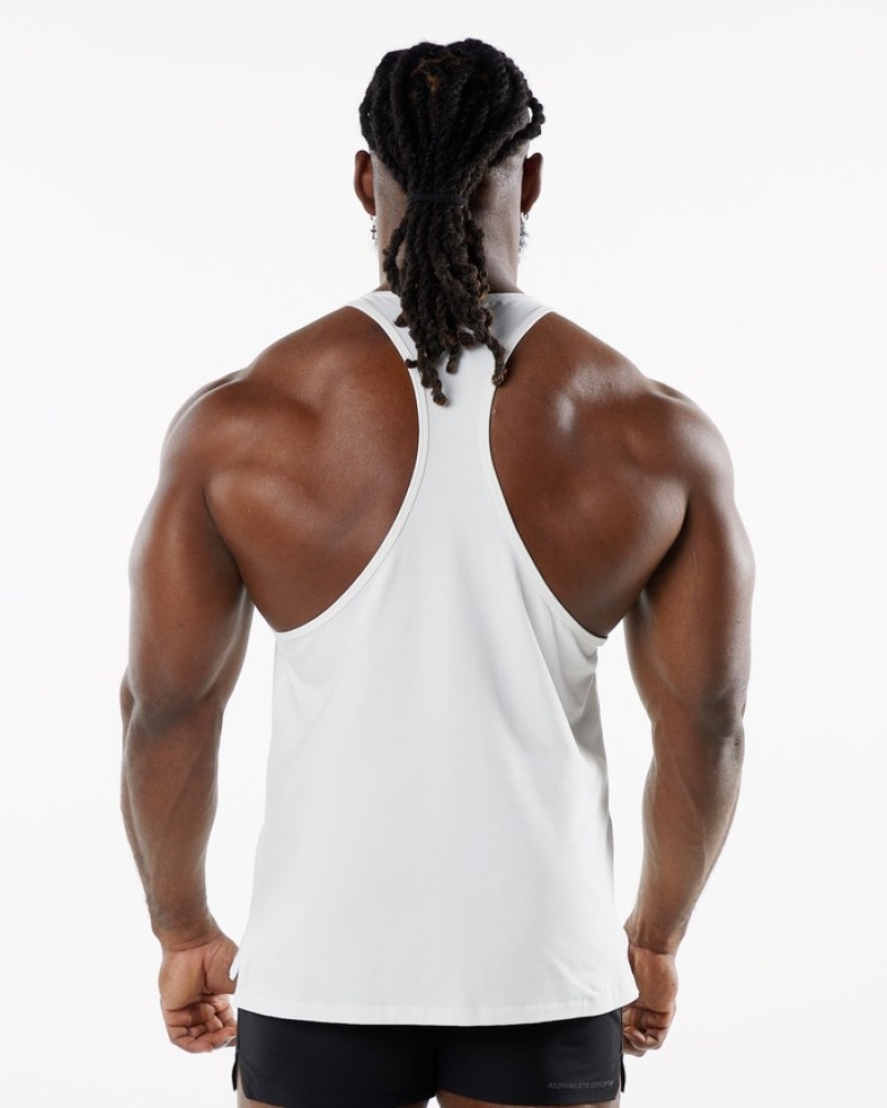 Alphalete Dynasty Stringer Uomo Canotta Bianche | 76HPJUMYT