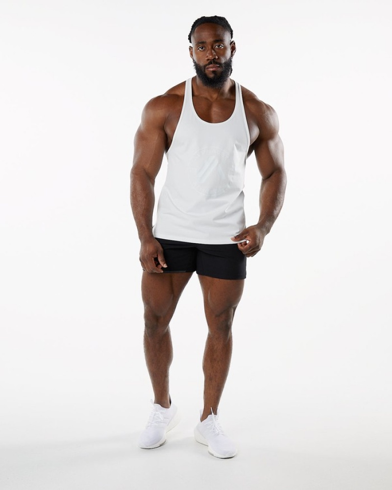 Alphalete Dynasty Stringer Uomo Canotta Bianche | 76HPJUMYT