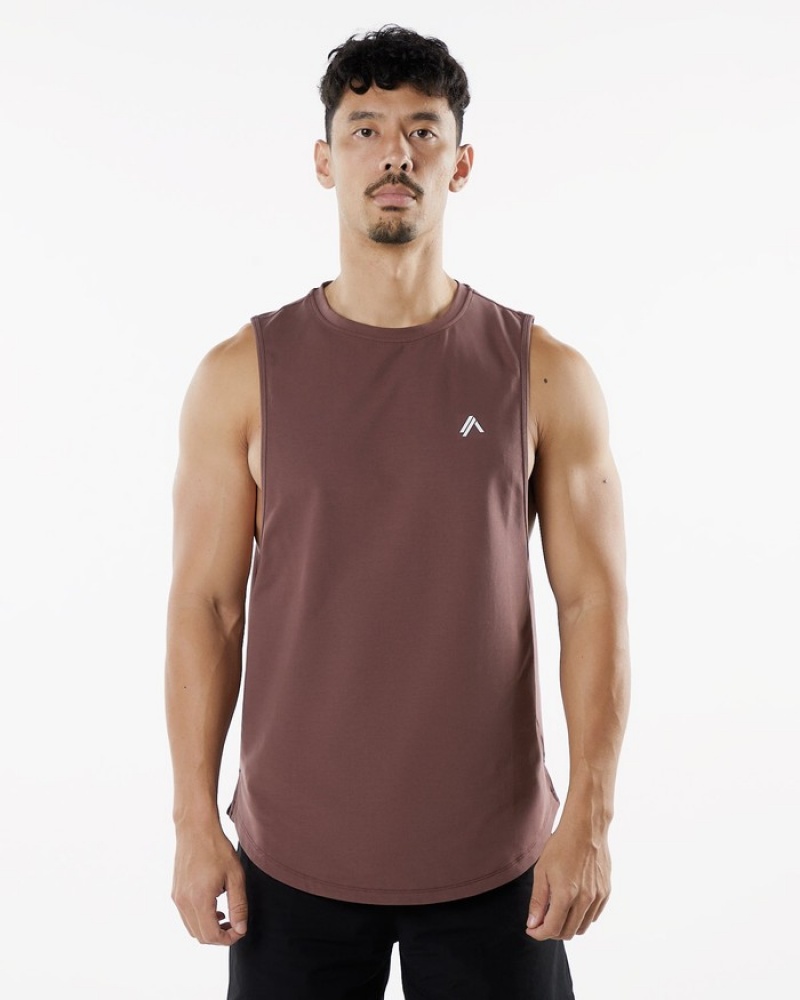 Alphalete Dynasty Uomo Canotta Bordeaux | 93WBVJAPM