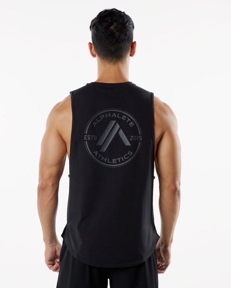 Alphalete Dynasty Uomo Canotta Nere | 87TLRBNHW