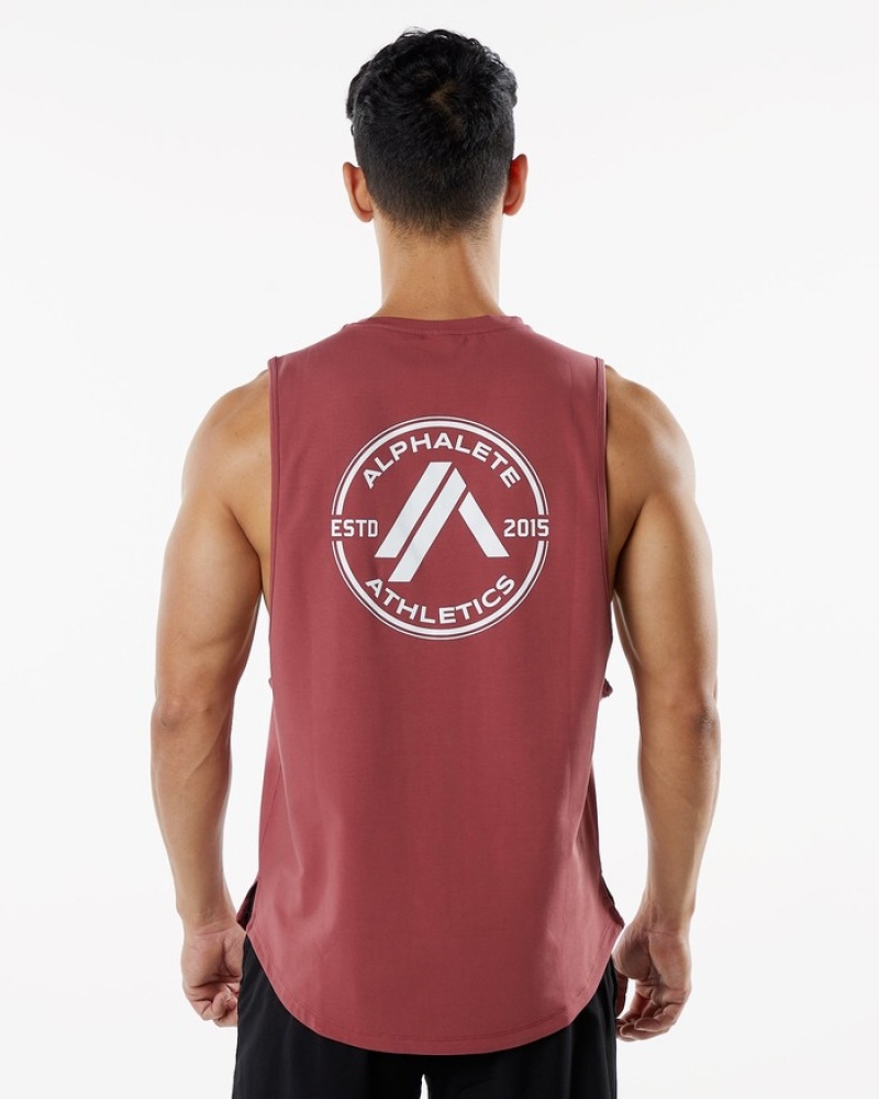 Alphalete Dynasty Uomo Canotta Rosse | 84BDUYNVC