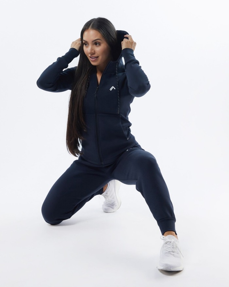 Alphalete ELMTS Cuffed Donna Pantaloni Jogger Blu Marino | 82TUCMPBD