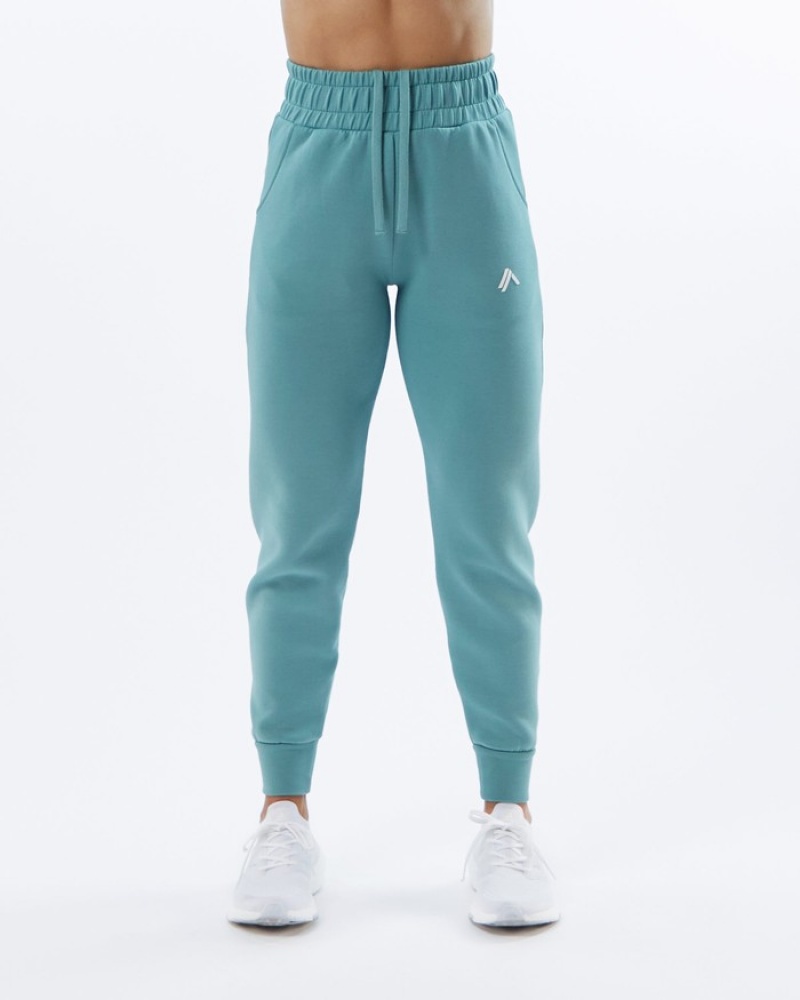 Alphalete ELMTS Cuffed Donna Pantaloni Jogger Verde Acqua | 97VLBMJNI
