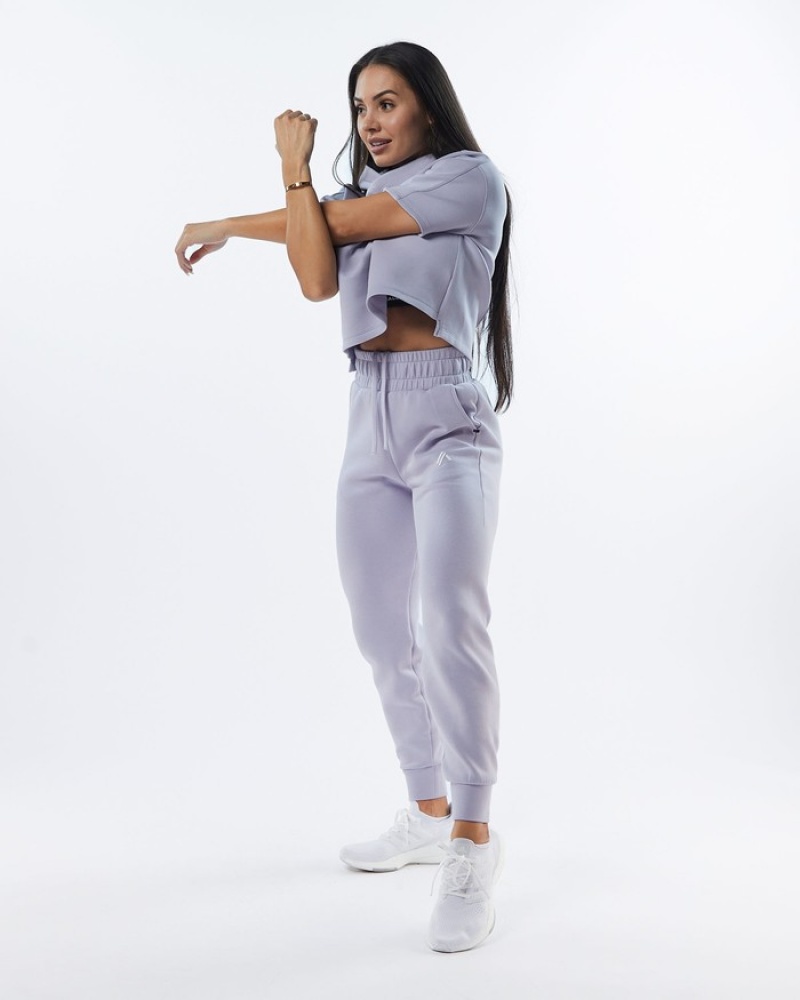 Alphalete ELMTS Cuffed Donna Pantaloni Jogger Viola | 26YSAQVCU