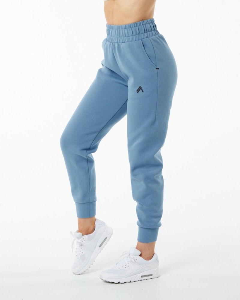 Alphalete ELMTS Cuffed Donna Pantaloni Jogger Blu | 63NTBWDQX