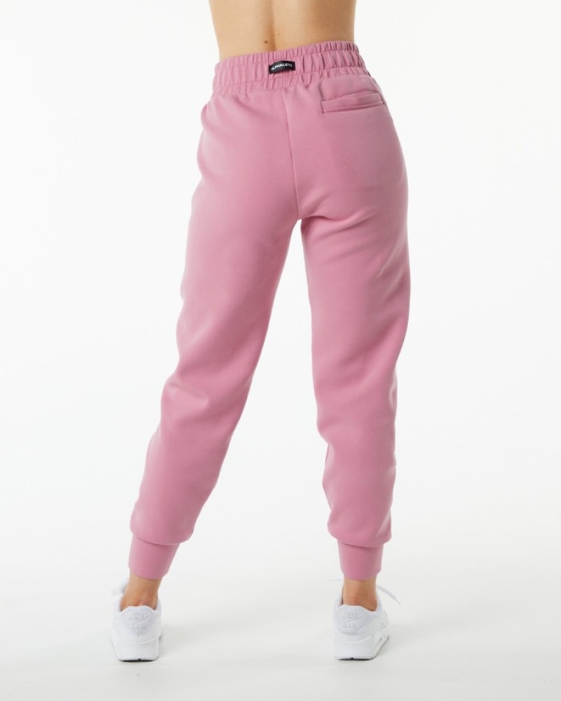 Alphalete ELMTS Cuffed Donna Pantaloni Jogger Rosa | 50ABKVENW