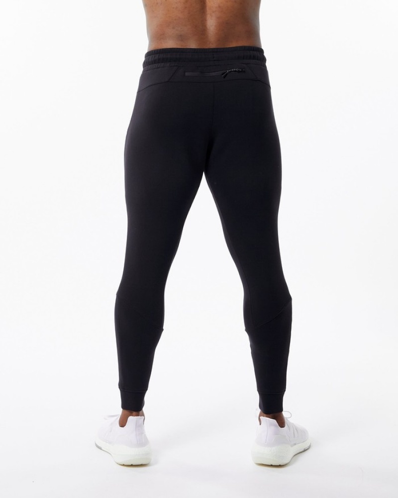 Alphalete ELMTS Cuffed Uomo Pantaloni Jogger Nere | 50RBDGCPA