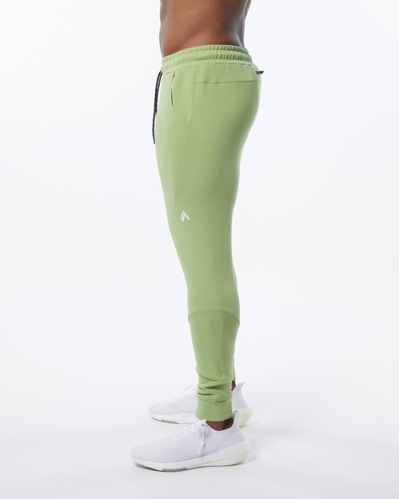 Alphalete ELMTS Cuffed Uomo Pantaloni Jogger Verdi Chiaro | 97GWQXPYS