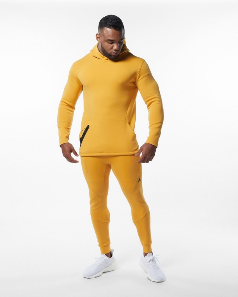 Alphalete ELMTS Cuffed Uomo Pantaloni Jogger Gialle | 12MXEYGOQ