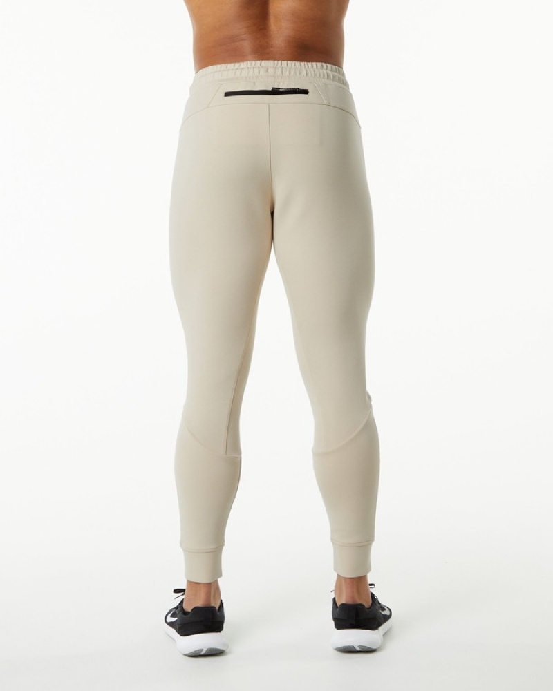 Alphalete ELMTS Cuffed Uomo Pantaloni Jogger Gialle Chiaro | 06COHZJML