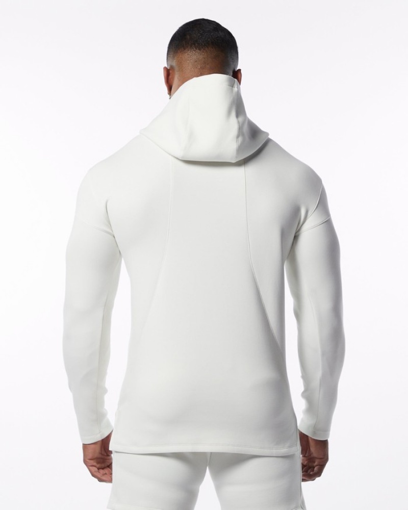 Alphalete ELMTS Fitted Uomo Felpa Con Cappuccio Crema | 72TFZADRQ