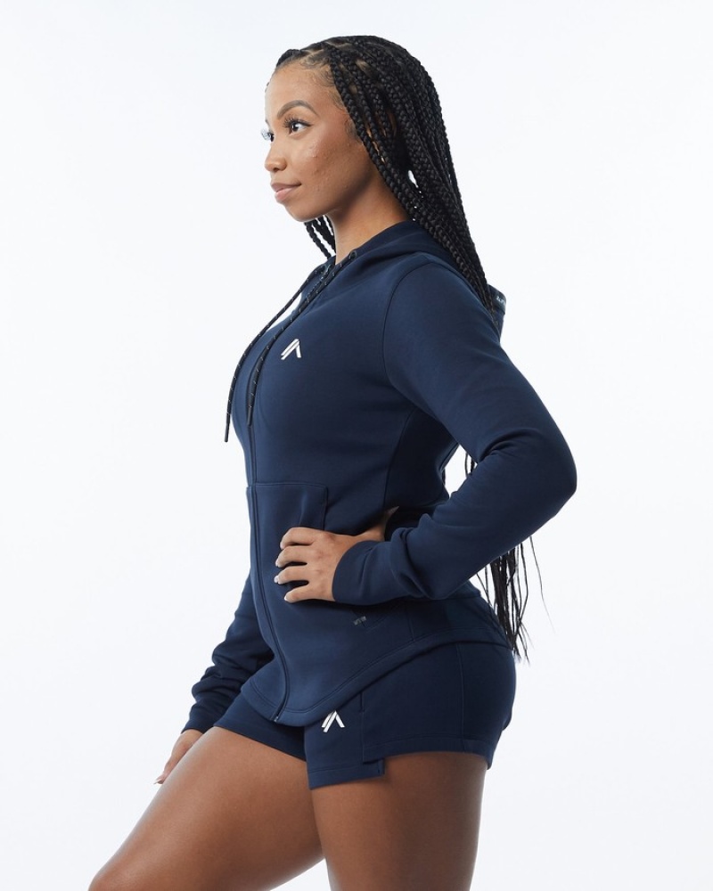 Alphalete ELMTS Ginnastica Donna Giacche Blu Marino | 75CBSHTYE