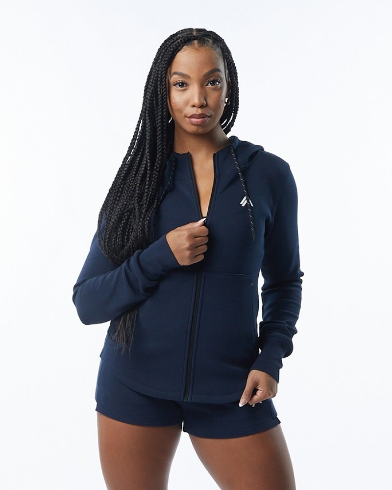 Alphalete ELMTS Ginnastica Donna Giacche Blu Marino | 75CBSHTYE