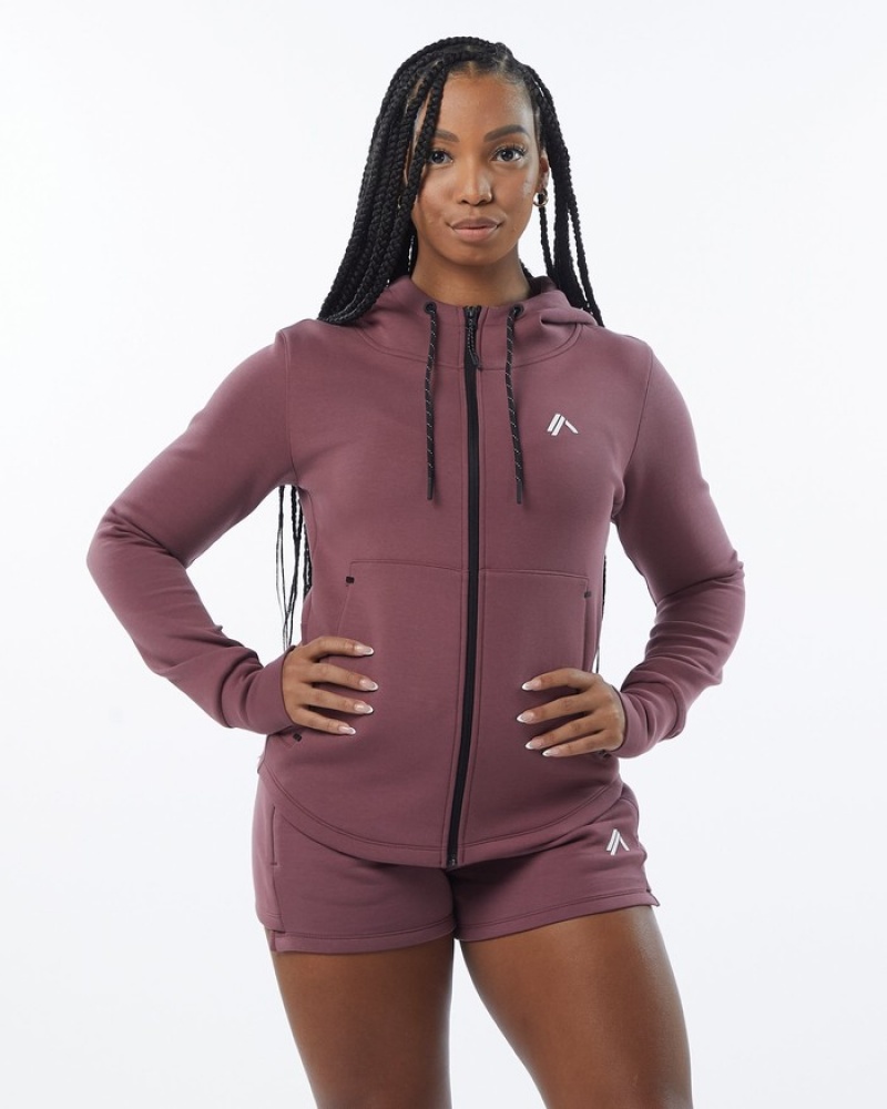 Alphalete ELMTS Ginnastica Donna Giacche Viola | 15AMYZPGV