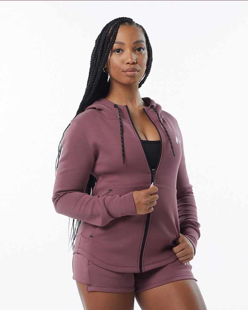 Alphalete ELMTS Ginnastica Donna Giacche Viola | 15AMYZPGV