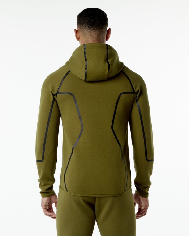 Alphalete ELMTS Ginnastica Uomo Giacche Verdi | 52KWVSBCT