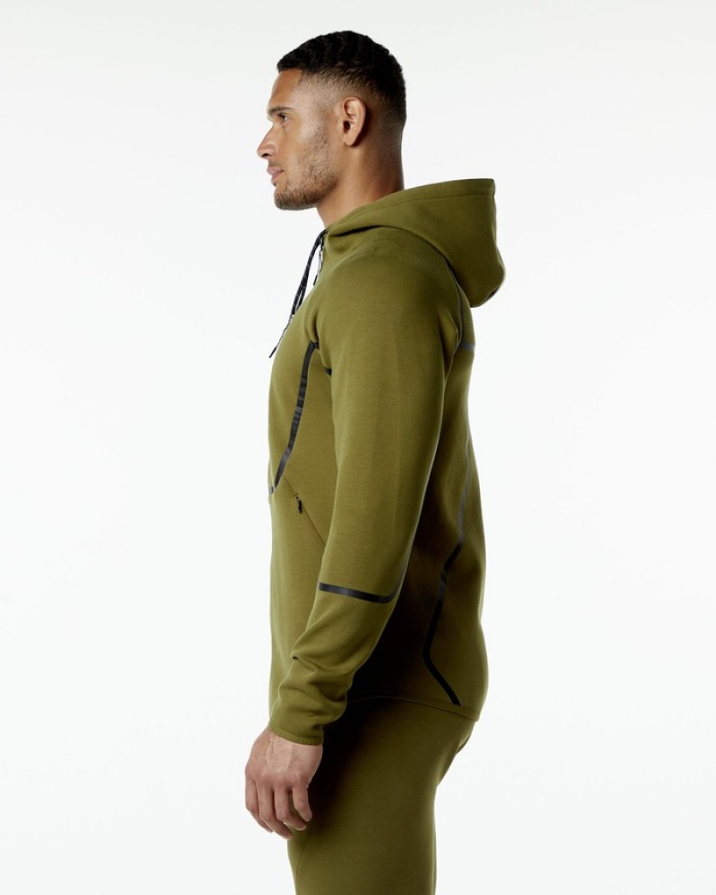 Alphalete ELMTS Ginnastica Uomo Giacche Verdi | 52KWVSBCT
